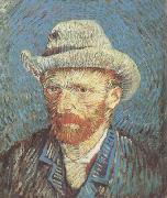 Vincent Van Gogh, Self-Portrait wtih straw hat (nn04)